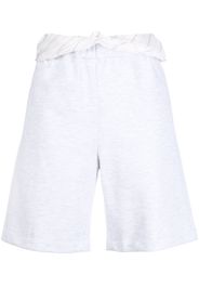 System cotton track shorts - Grigio