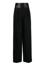 System high-waist pleat-detailing tailored trousers - Nero