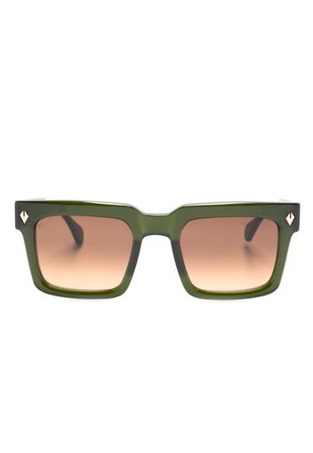 T Henri Eyewear Occhiali da sole squadrati - Verde