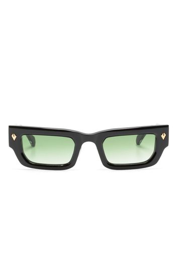 T Henri Eyewear Occhiali da sole rettangolari con effetto sfumato - Nero