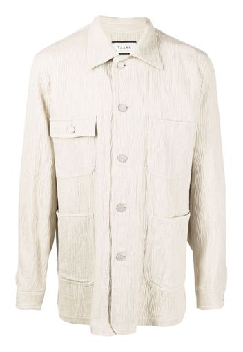 Taakk textured-effect shirt jacket - Toni neutri