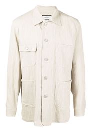 Taakk textured-effect shirt jacket - Toni neutri