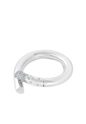 Tabayer Anello Oera in oro bianco 18kt con diamanti - Argento