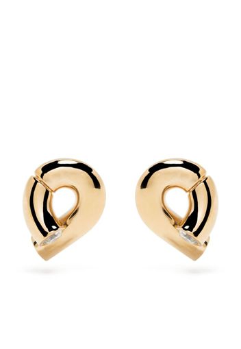 Tabayer 18kt yellow gold Oera diamond stud earrings - Oro