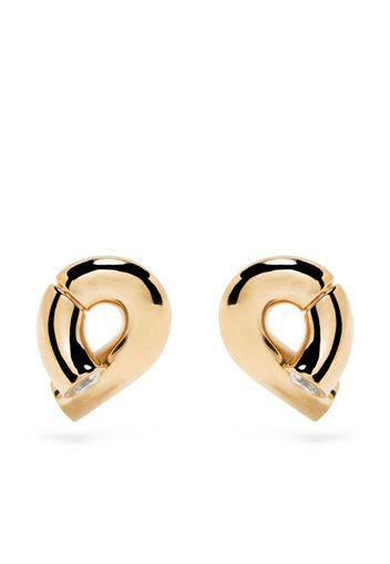 Tabayer 18kt yellow gold Oera diamond stud earrings - Oro