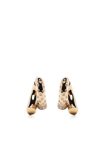 Tabayer 18kt yellow gold Oera diamond hoop earrings - Oro