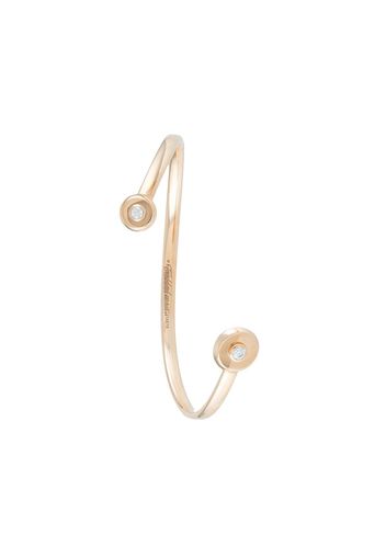 Tabbah 18kt rose gold Love diamond cuff bracelet - Oro