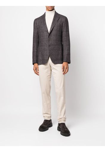 Tagliatore checked single-breasted blazer - Blu