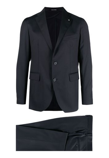 Tagliatore brooch-detail single-breasted suit - Blu