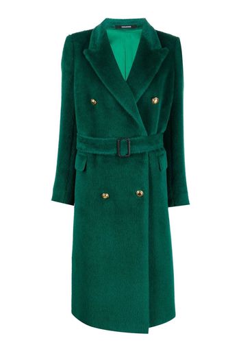 Tagliatore belted double-breasted coat - Verde