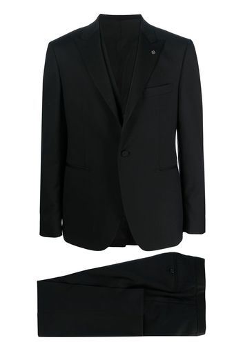 Tagliatore single-breasted three-piece tuxedo suit - Nero