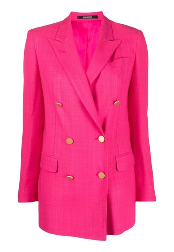 Tagliatore double-breasted peak-lapel blazer - Rosa