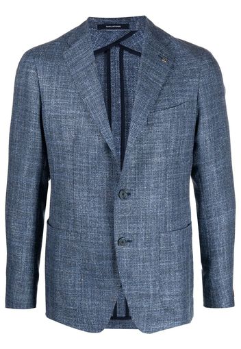 Tagliatore single-breasted wool blazer - Blu