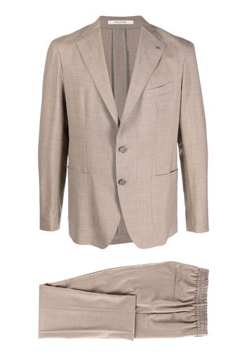 Tagliatore single-breasted virgin-wool blend suit - Toni neutri