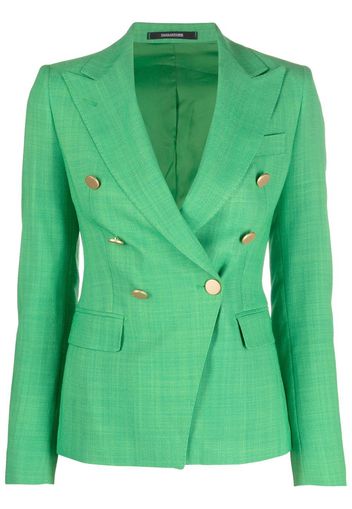 Tagliatore double-breasted peak-lapel blazer - Verde