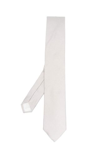 Tagliatore silk pointed-tip tie - Grigio