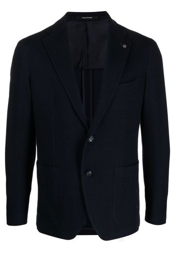 Tagliatore single-breasted cotton blazer - Blu