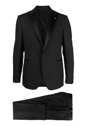Tagliatore slim-cut three-piece dinner suit - Nero