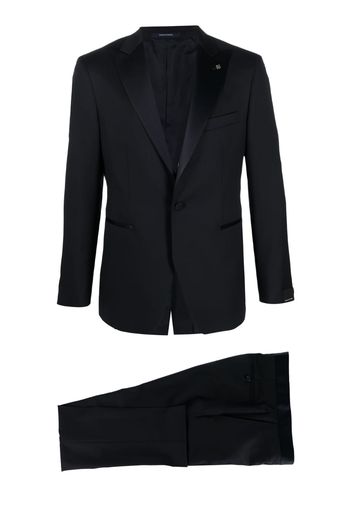 Tagliatore single-breasted wool dinner suit - Blu