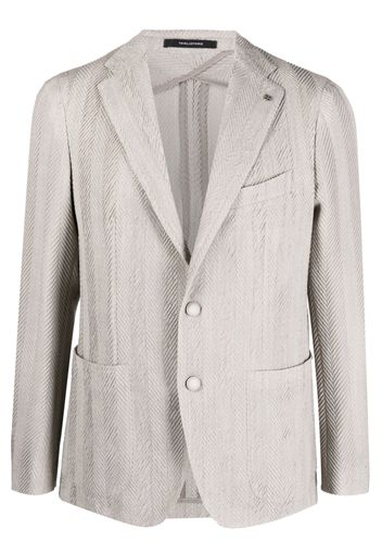 Tagliatore single-breasted herringbone blazer - Grigio