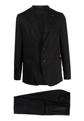 Tagliatore single-breasted cotton-blend suit - Nero