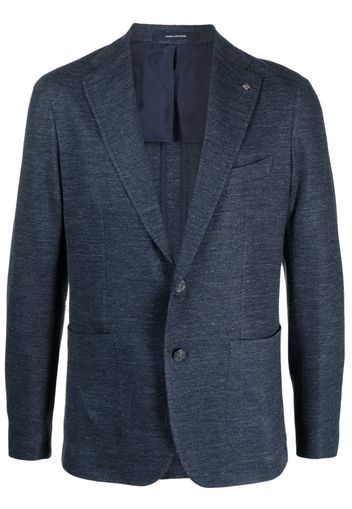 Tagliatore enamel-detail single-breasted blazer - Blu