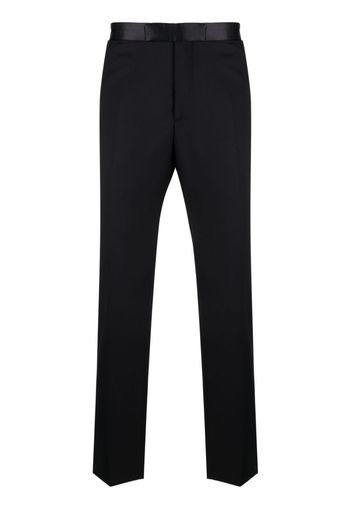 Tagliatore silk-waistband slim-cut trousers - Blu