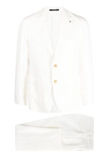 Tagliatore peak-lapels single-breasted suit - Bianco