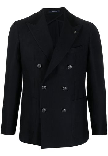 Tagliatore double-breasted wool blazer - Blu