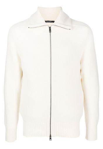 Tagliatore zip-up knitted jumper - Toni neutri