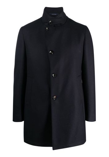 Tagliatore peaked virgin-wool coat - Blu