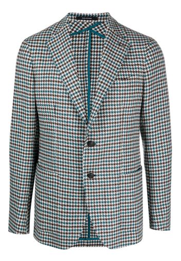 Tagliatore checked single-breasted blazer - Marrone