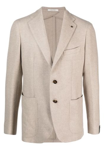 Tagliatore single-breasted virgin wool-blend blazer - Toni neutri