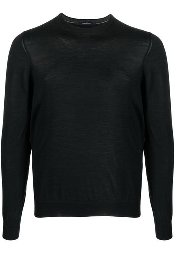 Tagliatore long-sleeve fine-knit jumper - Nero