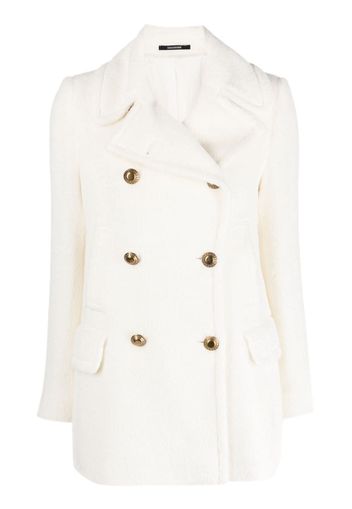 Tagliatore double-breasted brushed blazer - Bianco