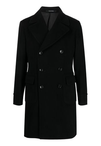 Tagliatore double-breasted wool-blend coat - Nero