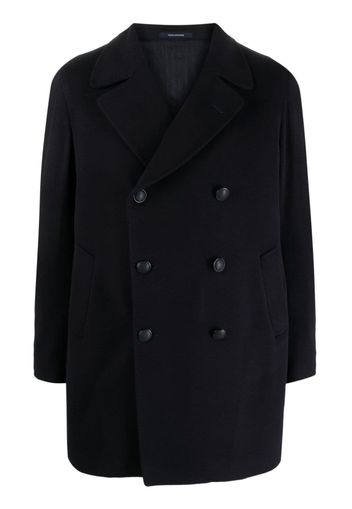 Tagliatore double-breasted notched-lapels coat - Blu