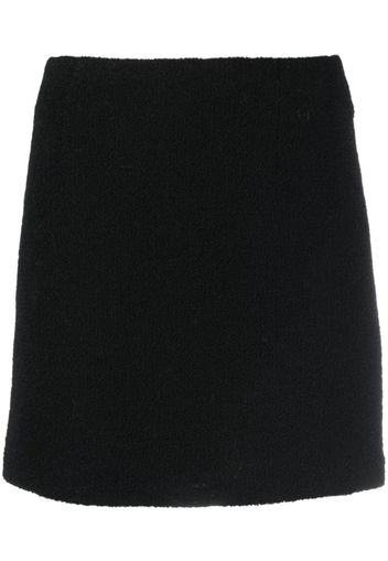 Tagliatore wool blend fleece miniskirt - Nero