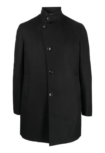 Tagliatore Gordon asymmetric-fastening parka coat - Nero