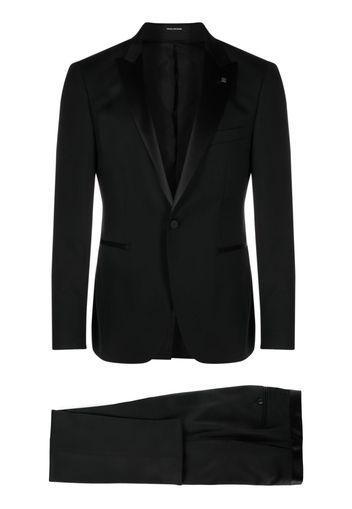 Tagliatore single-breasted virgin-wool suit - Nero