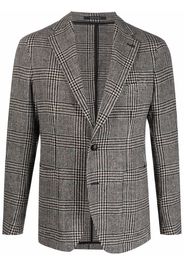 Tagliatore herringbone check jacket - Nero