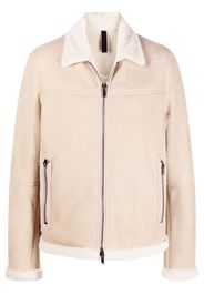 Tagliatore sheepskin zipped jacket - Toni neutri