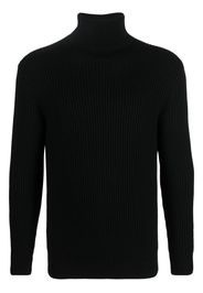 Tagliatore roll neck wool sweatshirt - Nero