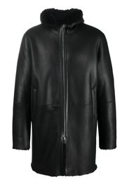 Tagliatore Wilson hooded shearling coat - Nero