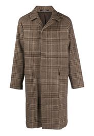 Tagliatore checked single-breasted coat - Marrone