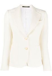 Tagliatore single-breasted textured blazer - Bianco