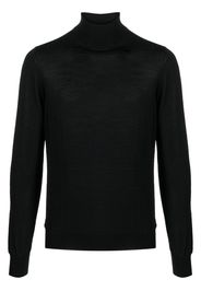 Tagliatore roll-neck fine-knit jumper - Nero