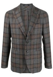 Tagliatore check-print single-breast blazer - Grigio