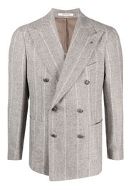 Tagliatore double-breasted striped blazer - Grigio