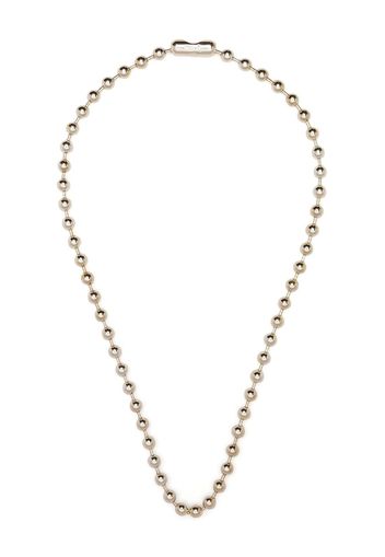 Takahiromiyashita The Soloist ball chain necklace - Argento